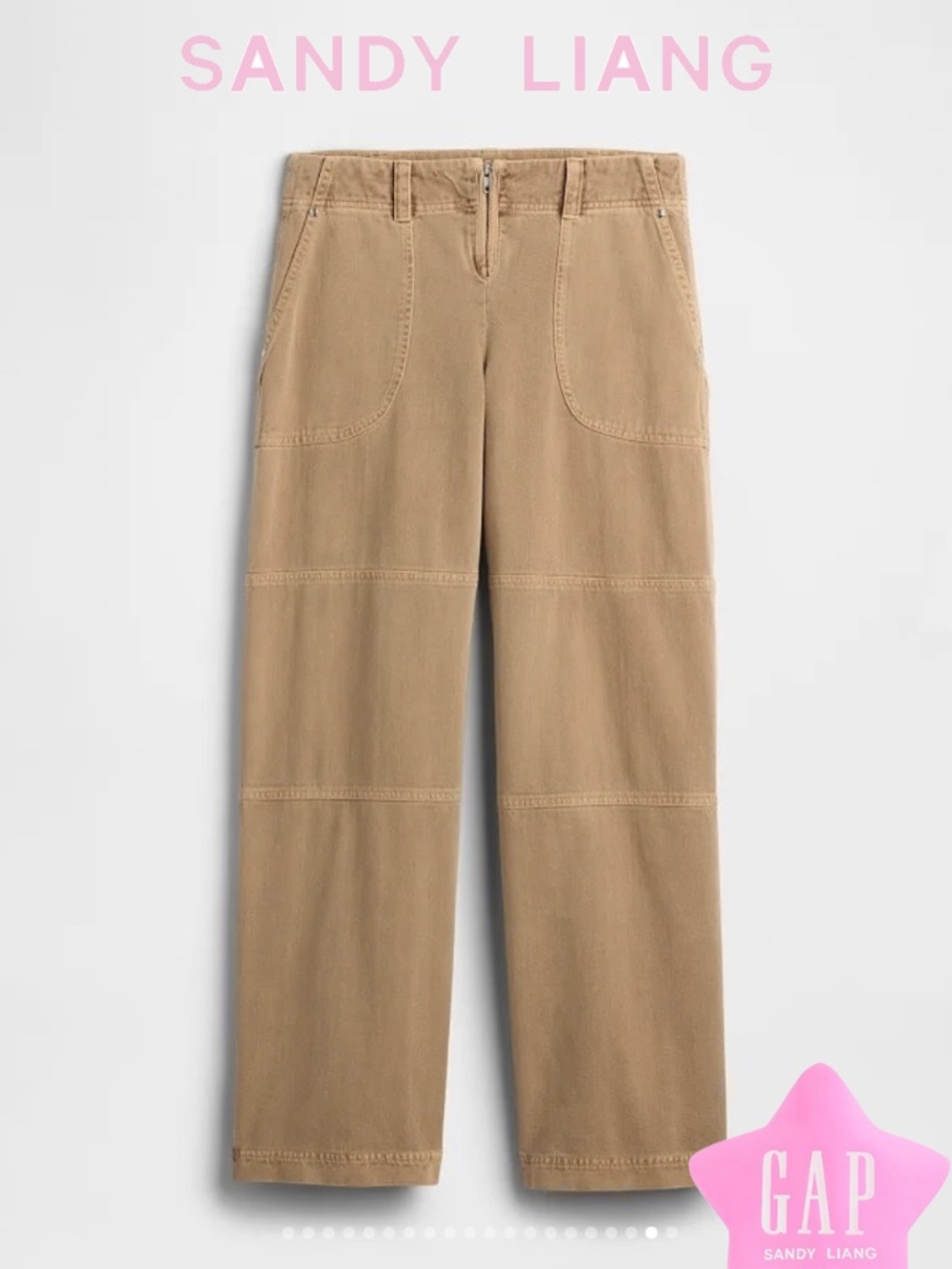 Gap × Sandy Liang Low Rise Utility Pants NWT